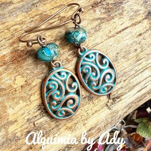 Alquimia Turquoise and Copper Earrings